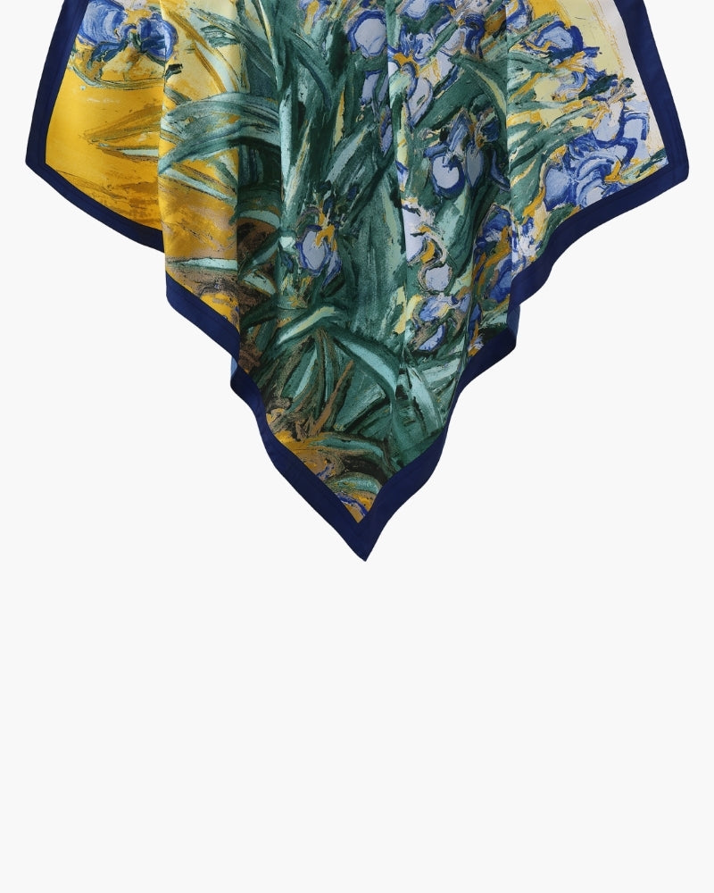 Old Money Impressionist Garden Scarf