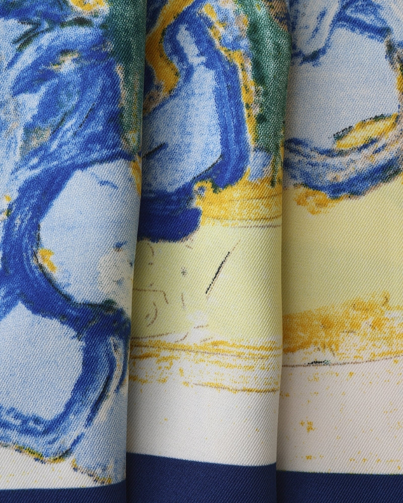 Old Money Impressionist Garden Scarf