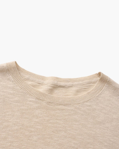 Linen Cotton Essential Crewneck