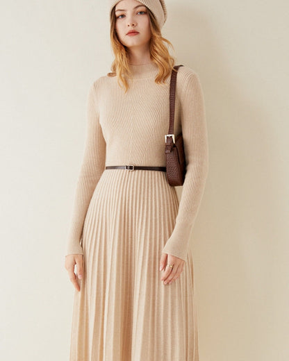 Pure Cashmere Flare Dress