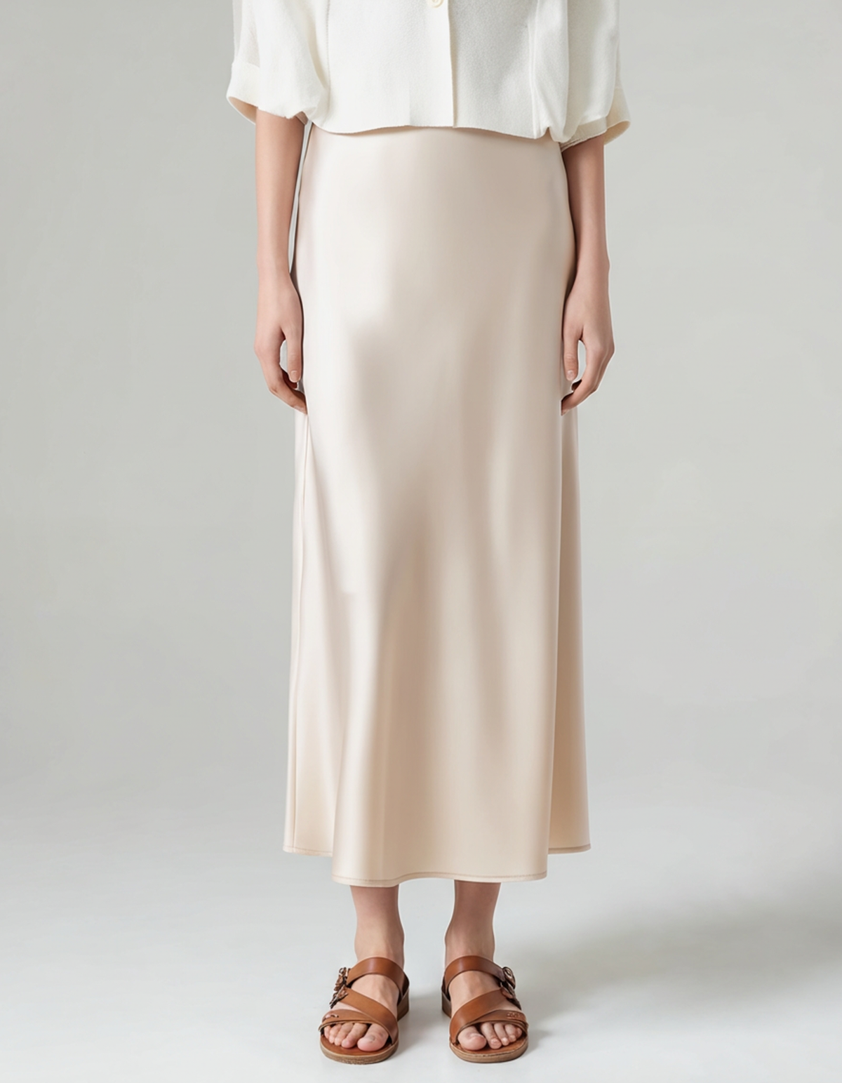 All Store Silk Skirt